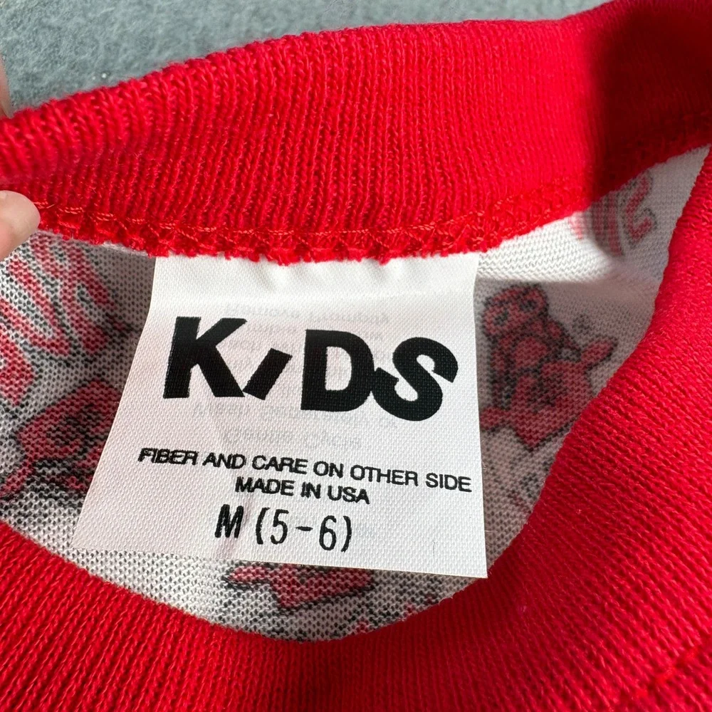 Vintage Chicago Bulls Kids T-Shirt and Shorts Set Size 5-6 Made in USA NBA 90s